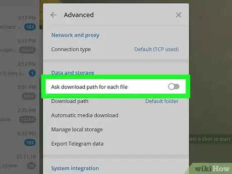 Image titled Enable the "Ask Download Path for Each File" Feature on Telegram for PC Step 5